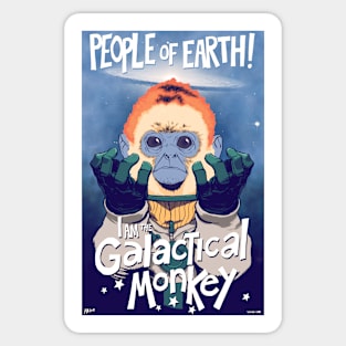 Galactical Monkey Sticker